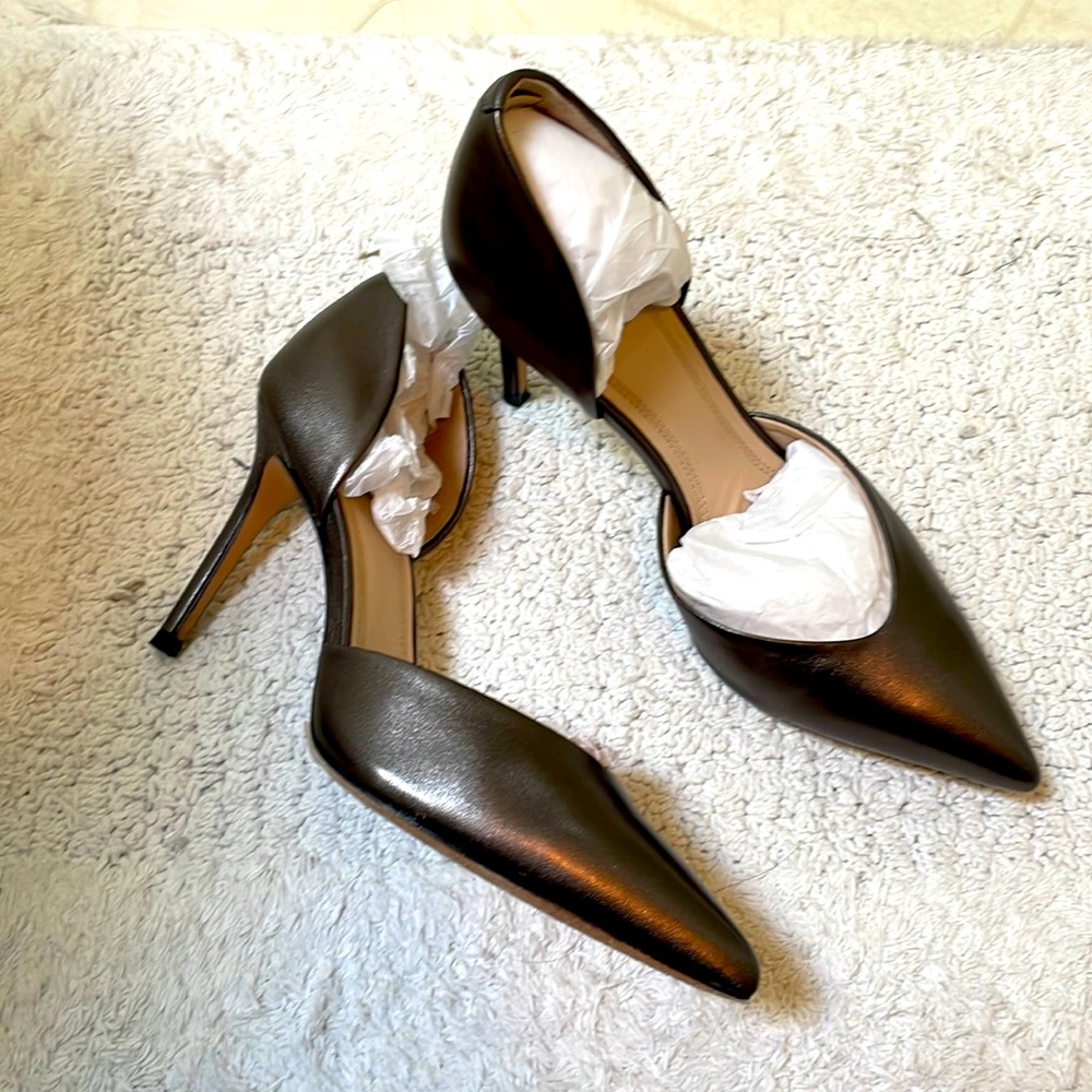 Marc Fisher LTD Tammy Pewter Leather Size 7